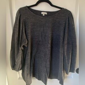 Max Studio Gray Long Sleeve Top